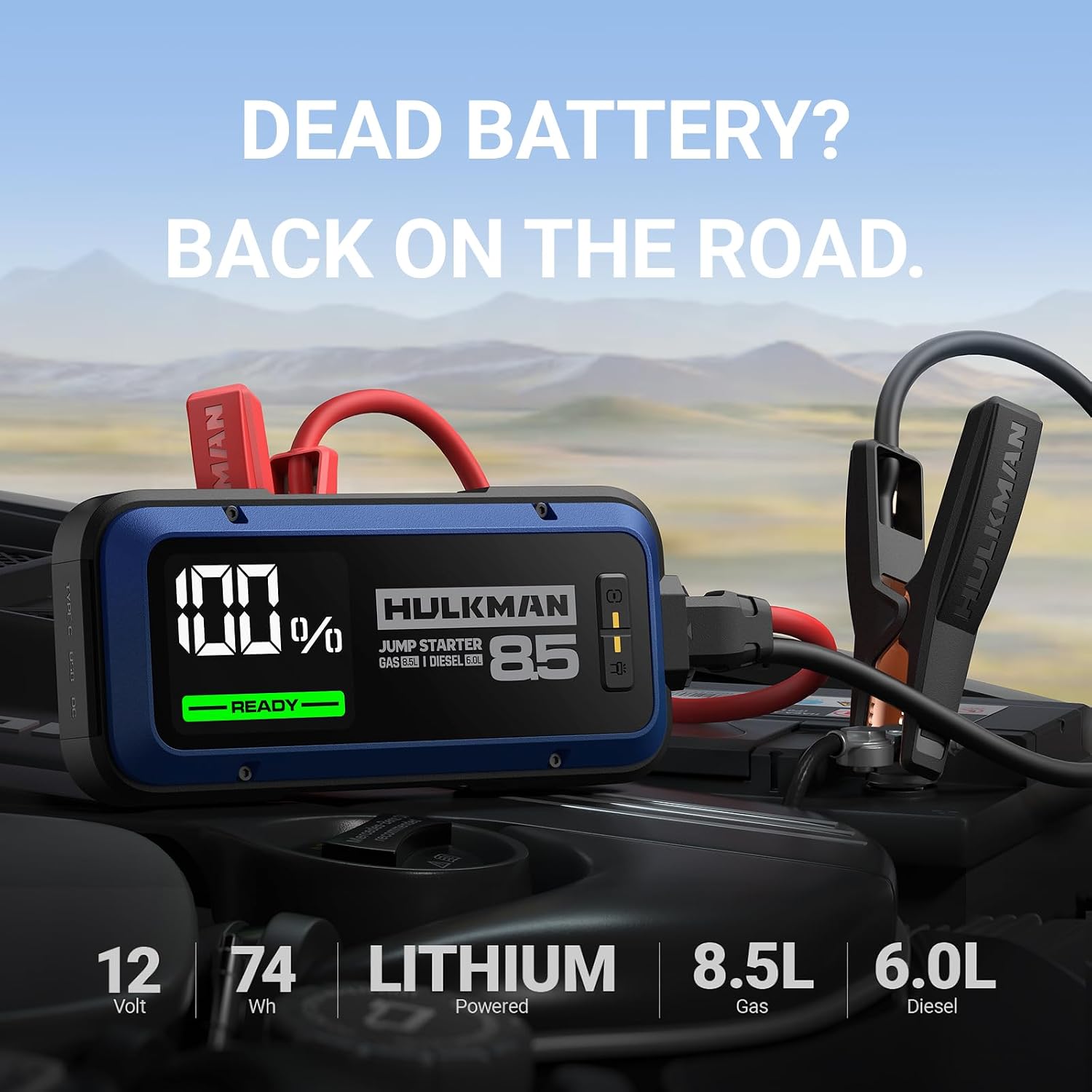 Detalle 2 de Hulkman jump starter Alpha 85
