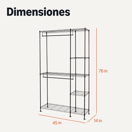 Thumbnail 4 de Amazon Basics Metalen opbergorganizer 114×36×193 cm