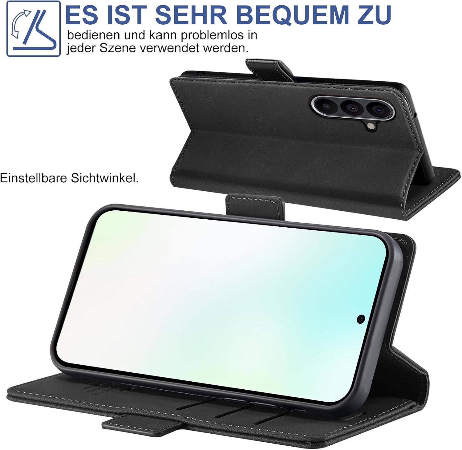 Thumbnail 4 de Giyer Hülle Galaxy A36 5G Wallet Schwarz