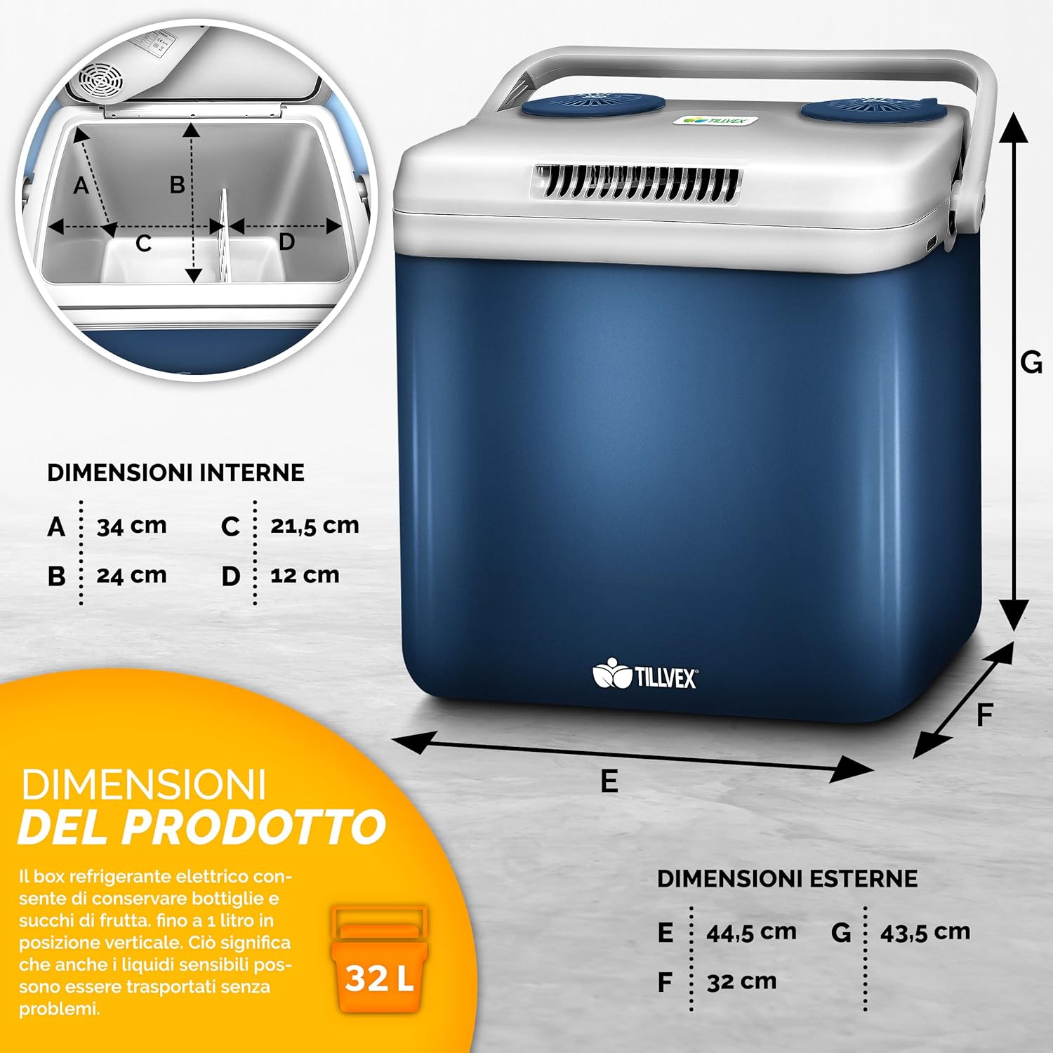 Thumbnail 4 de tillvex 32L frigo portatile per campeggio