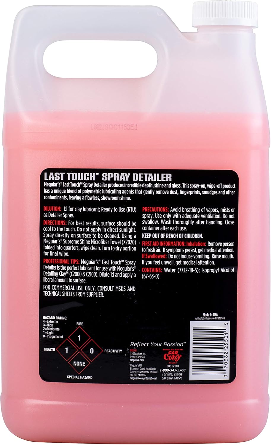 Thumbnail 1 de Meguiar's D15501 Last Touch Detailer Spray – Schnellreiniger, 3,78 L