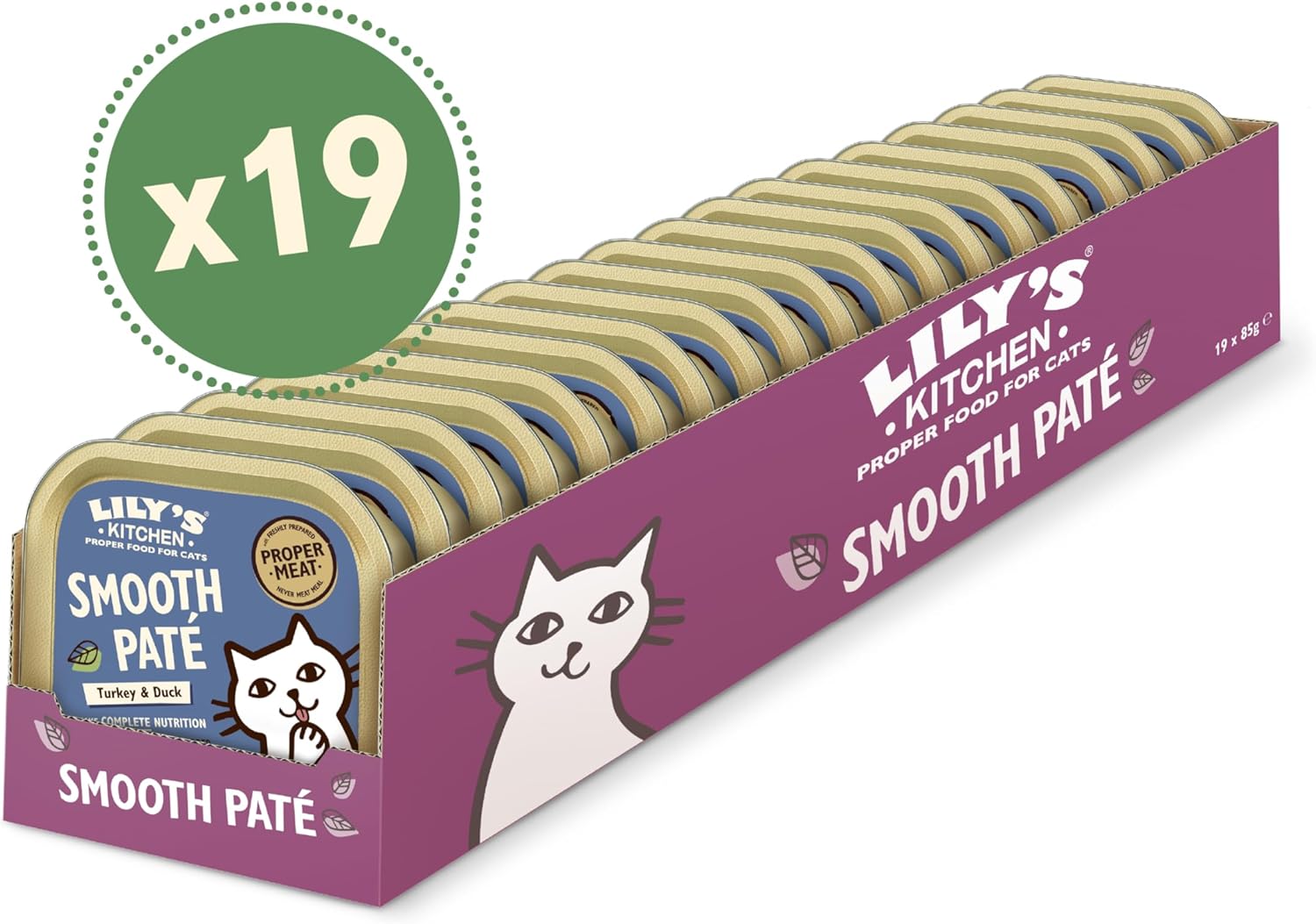 Detalle de Lily's Kitchen Cibo Umido per Gatti 19 Vaschette 85 g – Poultry Pie Tacchino e anatra