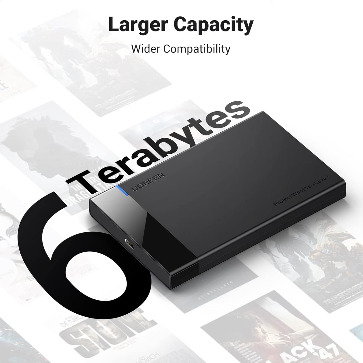 Detalle de UGREEN 2.5 Inch Hard Drive Enclosure 6TB