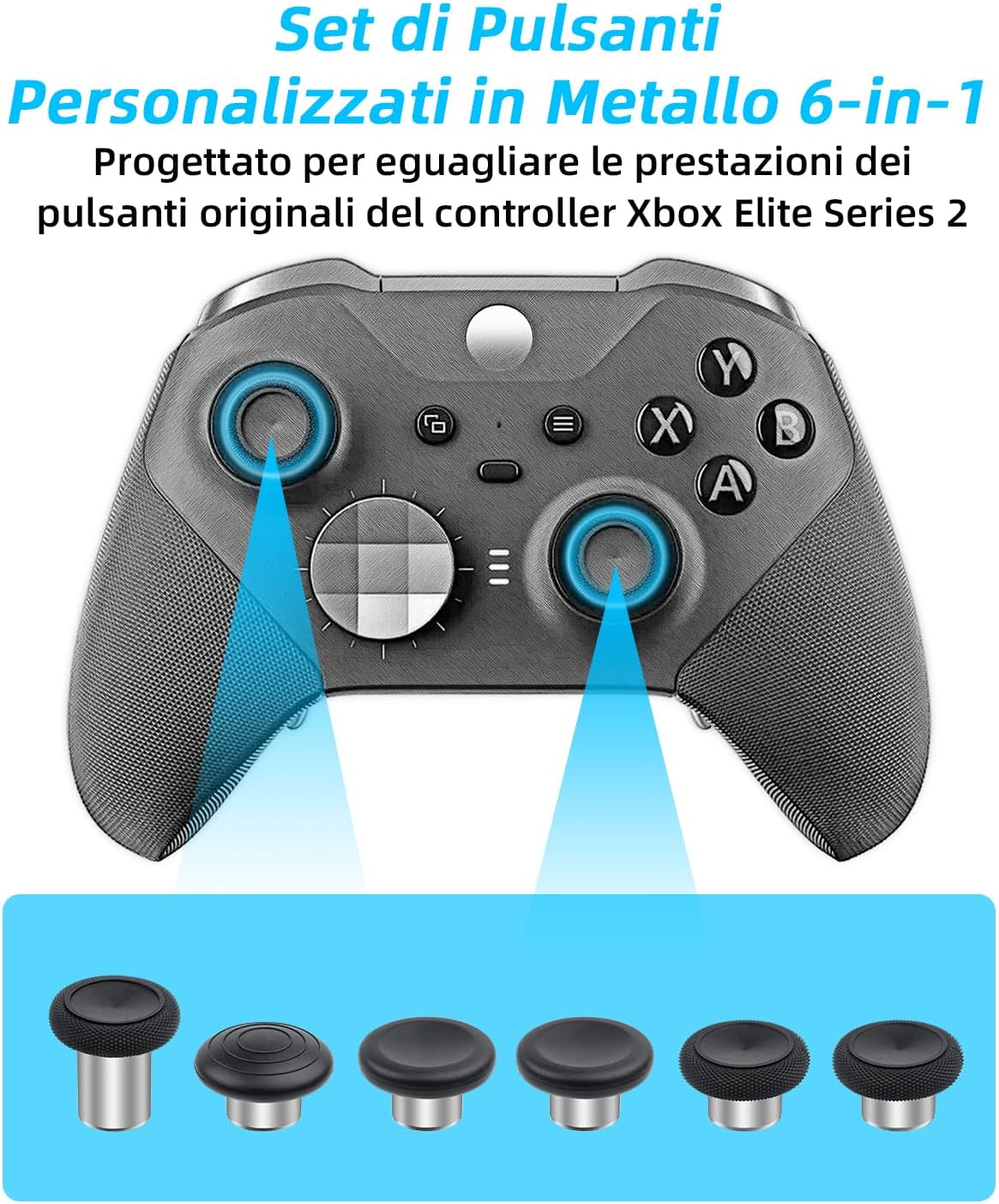 Detalle 2 de Mcbazel Levette analogiche per Xbox Elite Series 2