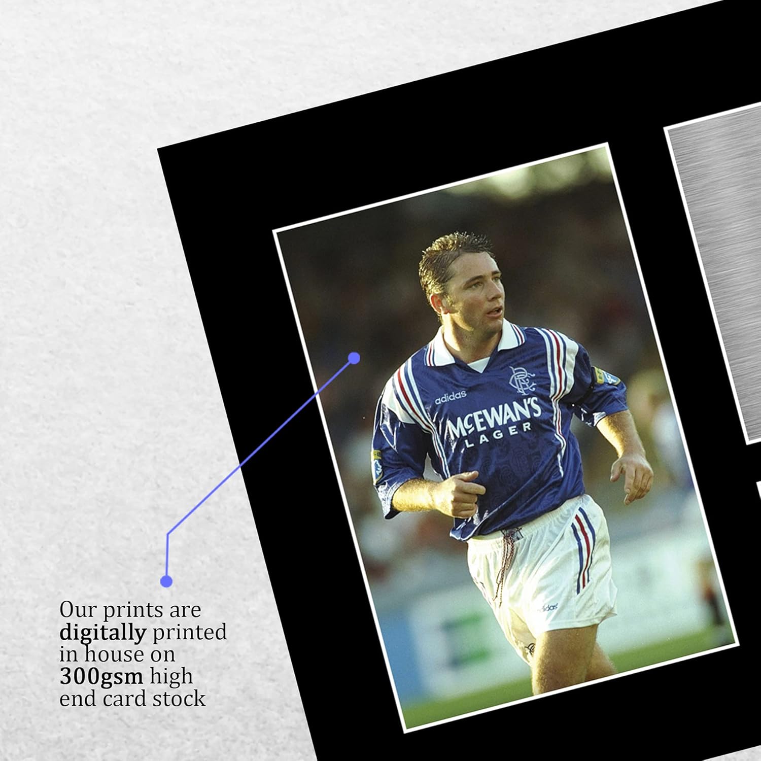 Thumbnail 3 de HWC Trading Ally McCoist A4 Signed Printed Autograph Rangers Gift Display (unframed)