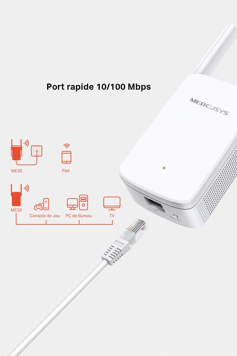 Thumbnail 4 de MERCUSYS TP-Link ME30 Répéteur WiFi AC1200