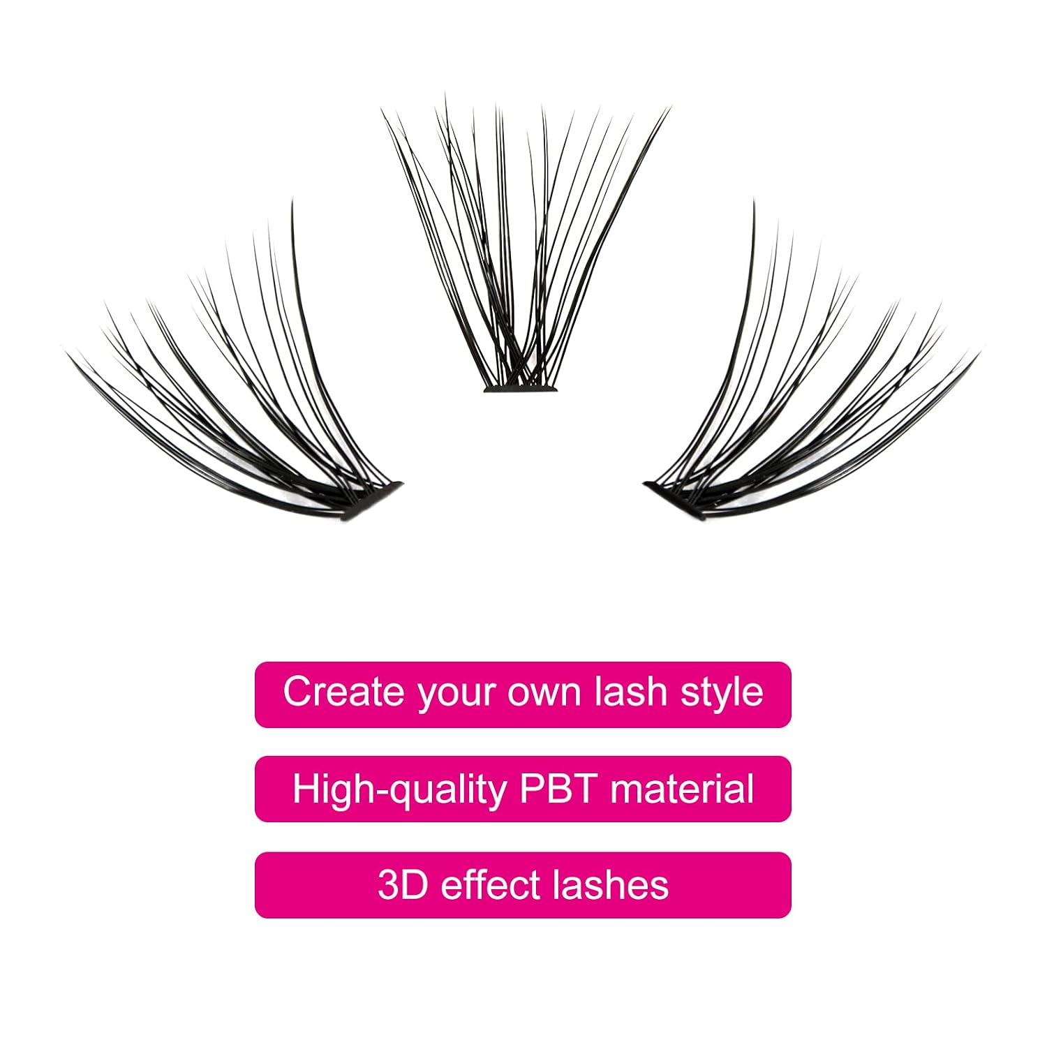 Thumbnail 3 de FADLASH Cluster Wimpern 30 Wurzel 0,07 D Curl 8–15 mm