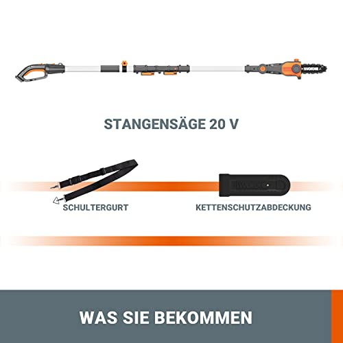 Detalle de WORX WG349E.9 Akku Teleskop-Hochentaster 20V – ohne Akku und Ladegerät