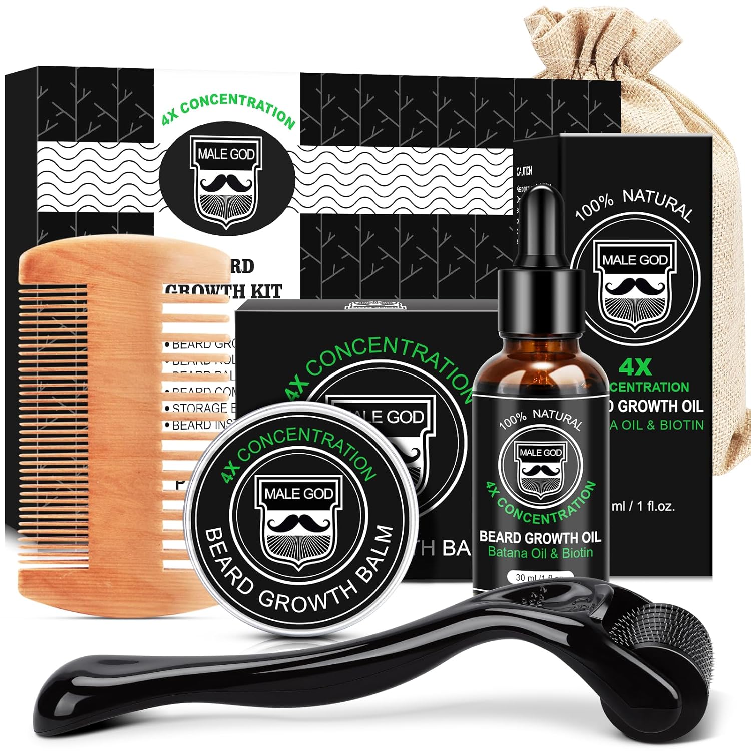 MALE GOD Beard Growth Kit 🧔
