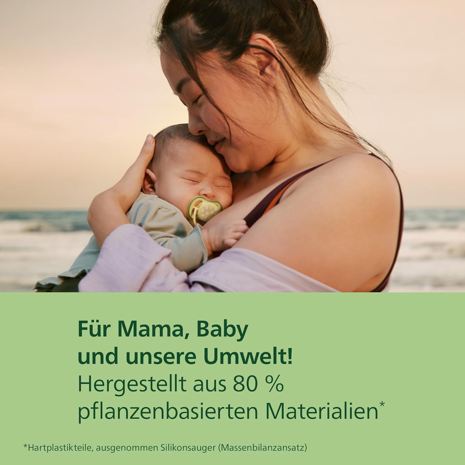 Detalle de Philips Avent ultra air Schnuller 0–6 Monate, kiefergerecht, 4er-Pack + 2 Sterilisationsbehälter – SCF087/21