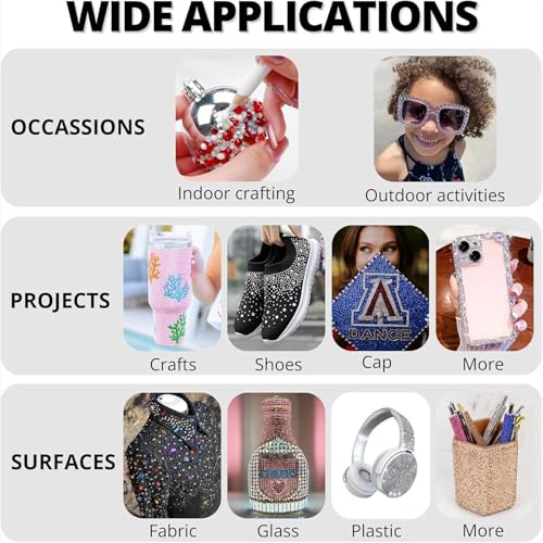 Thumbnail 5 de Ohohoo 42000 PCS Resin Jelly Rhinestones Bedazzling Kit