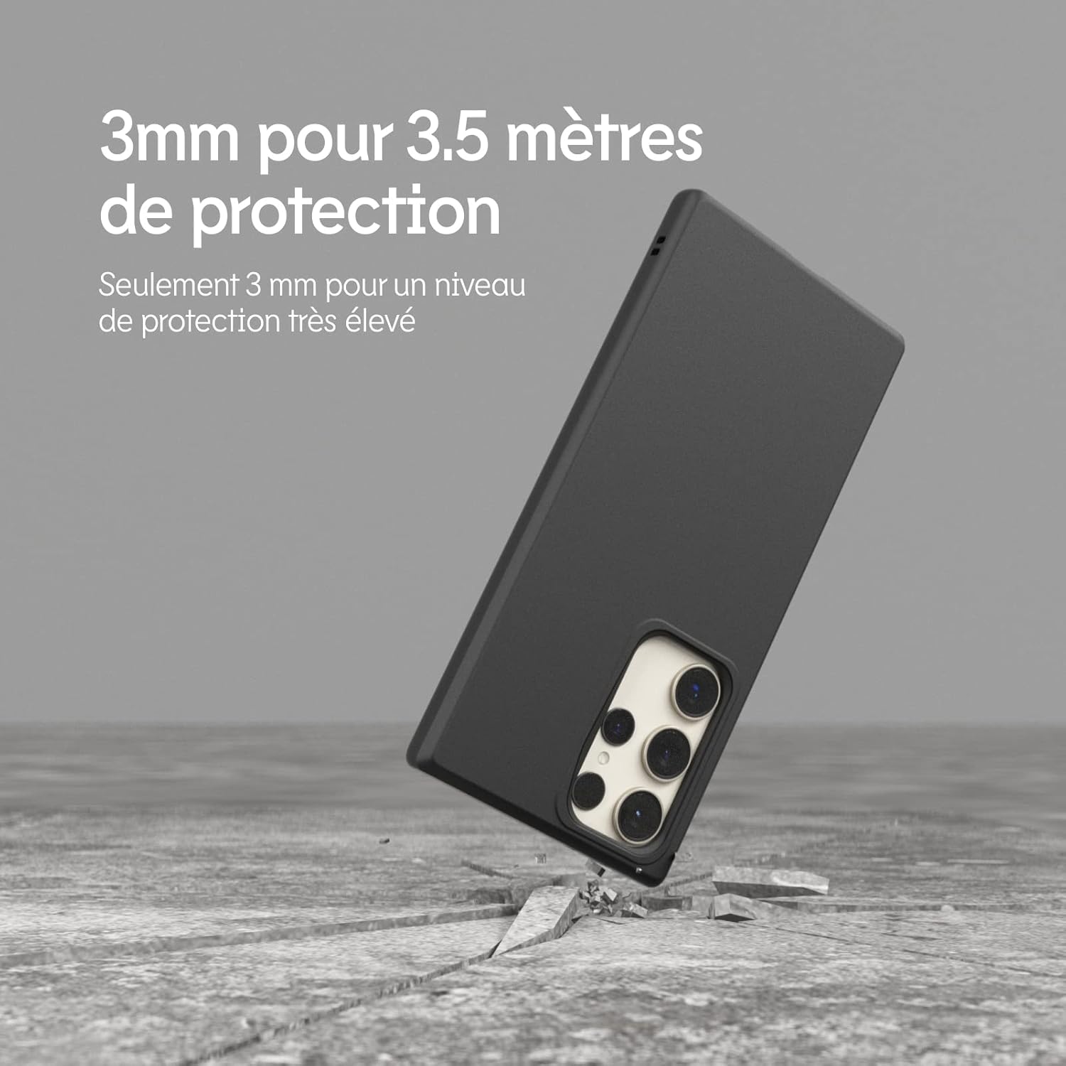 Thumbnail 1 de RhinoShield SolidSuit pour Galaxy A54 : coque fine fibre de carbone, protection anti-chocs et finition mate