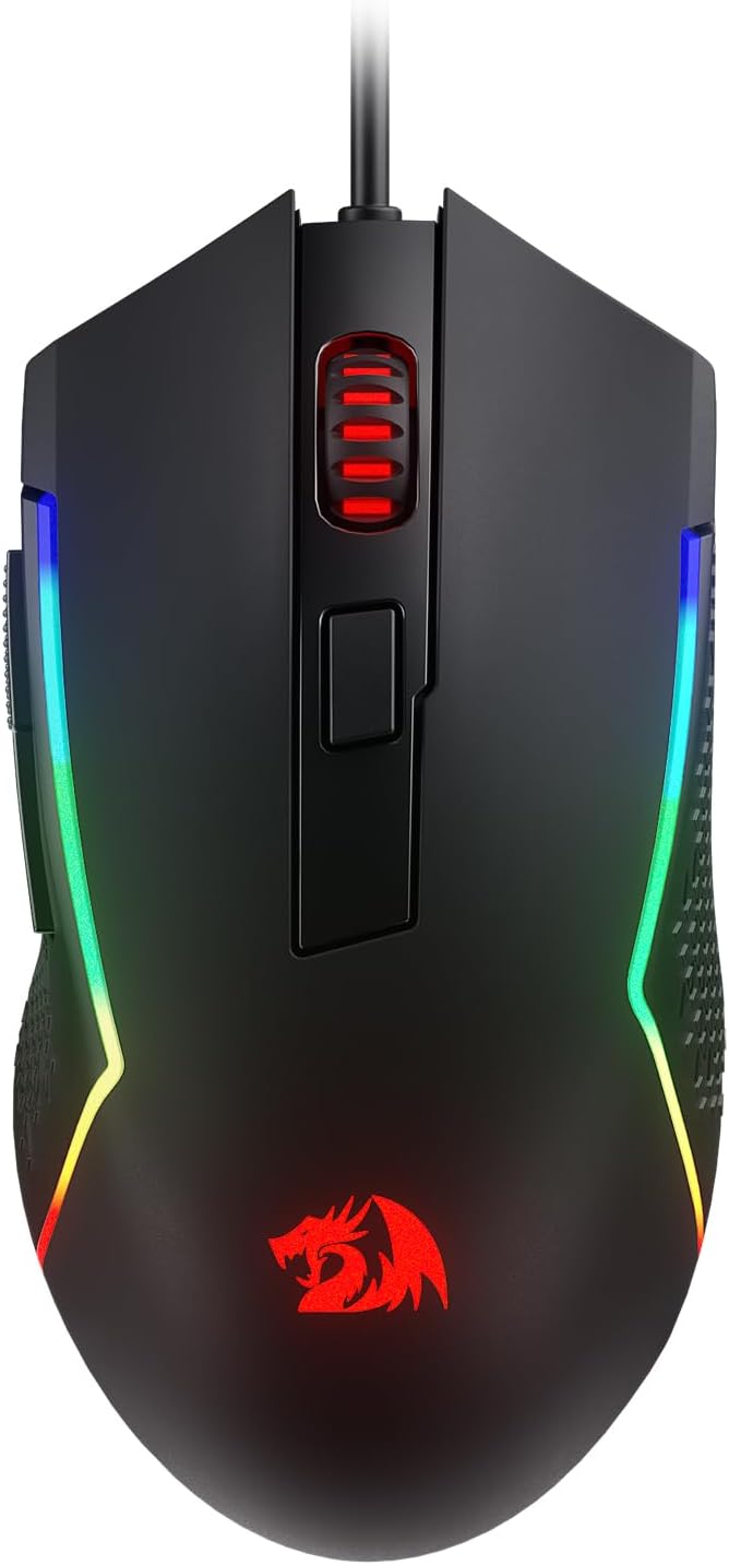 Detalle de Redragon M616 RGB Gaming Mouse: 10000 DPI wired performer with six programmable buttons