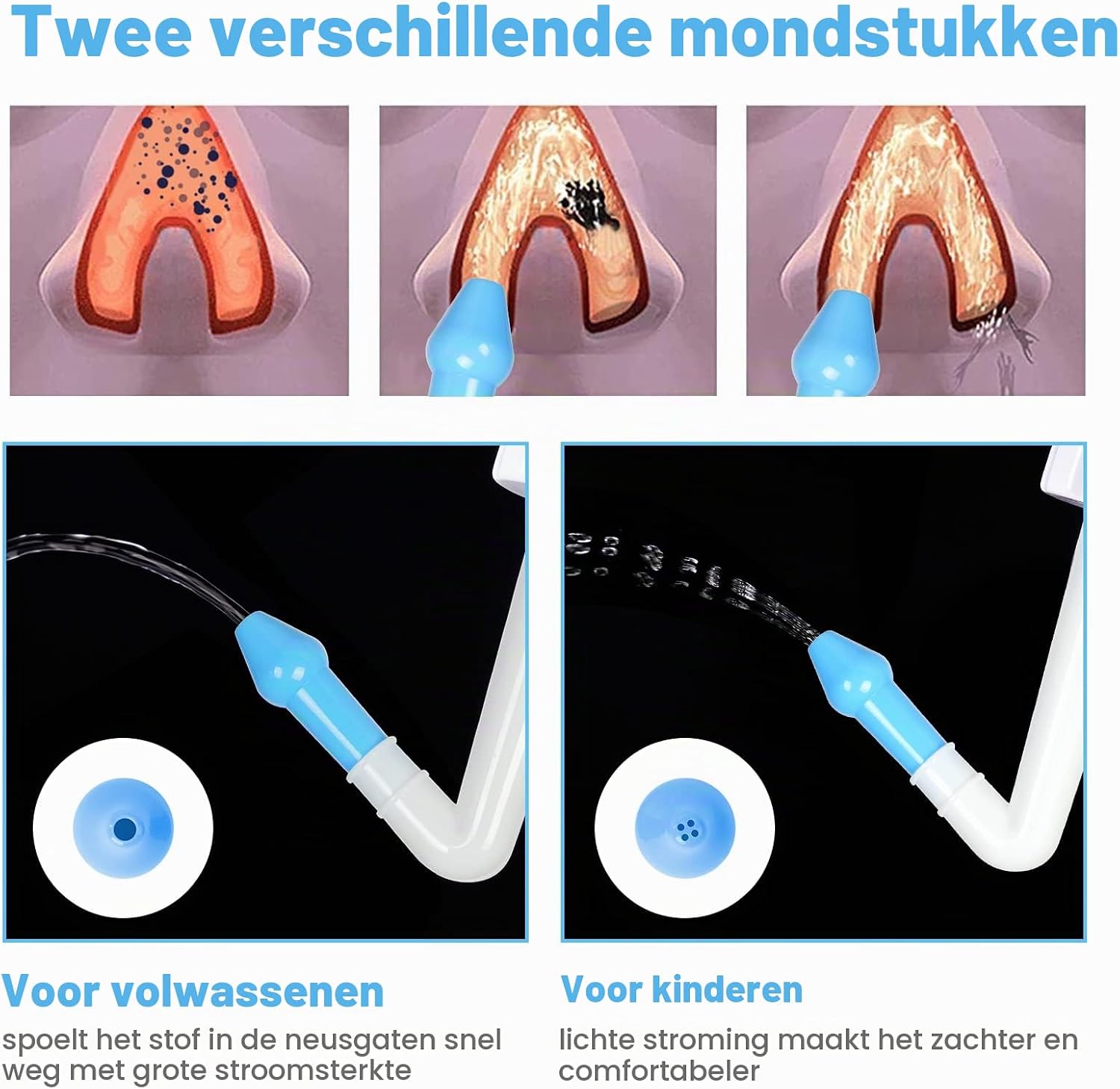 Thumbnail 2 de URAQT C-xibihu-BE neusspoelset, 300 ml, met twee mondstukken