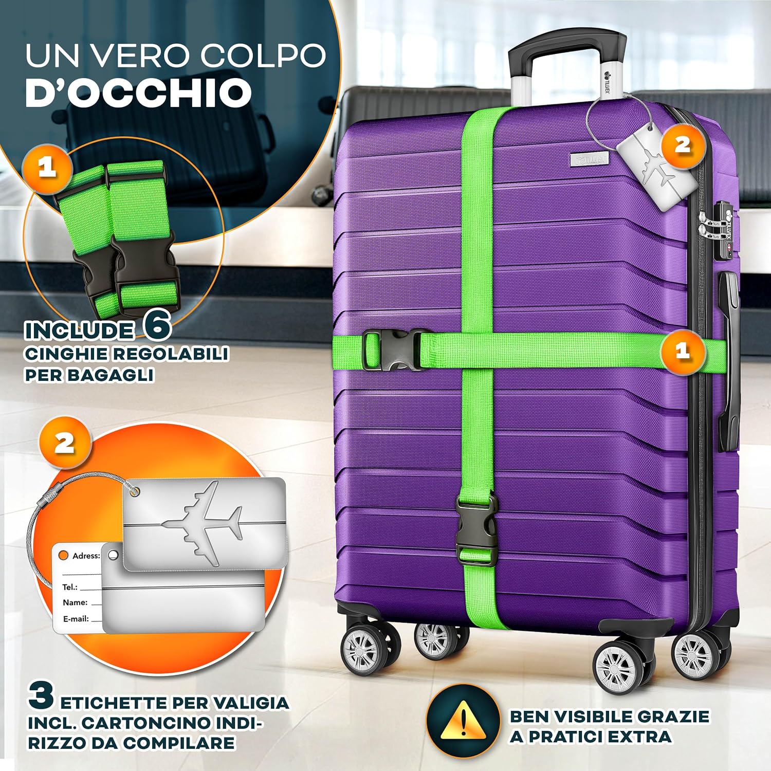 Thumbnail 1 de tillvex Set valigie M-L-XL 3 pezzi