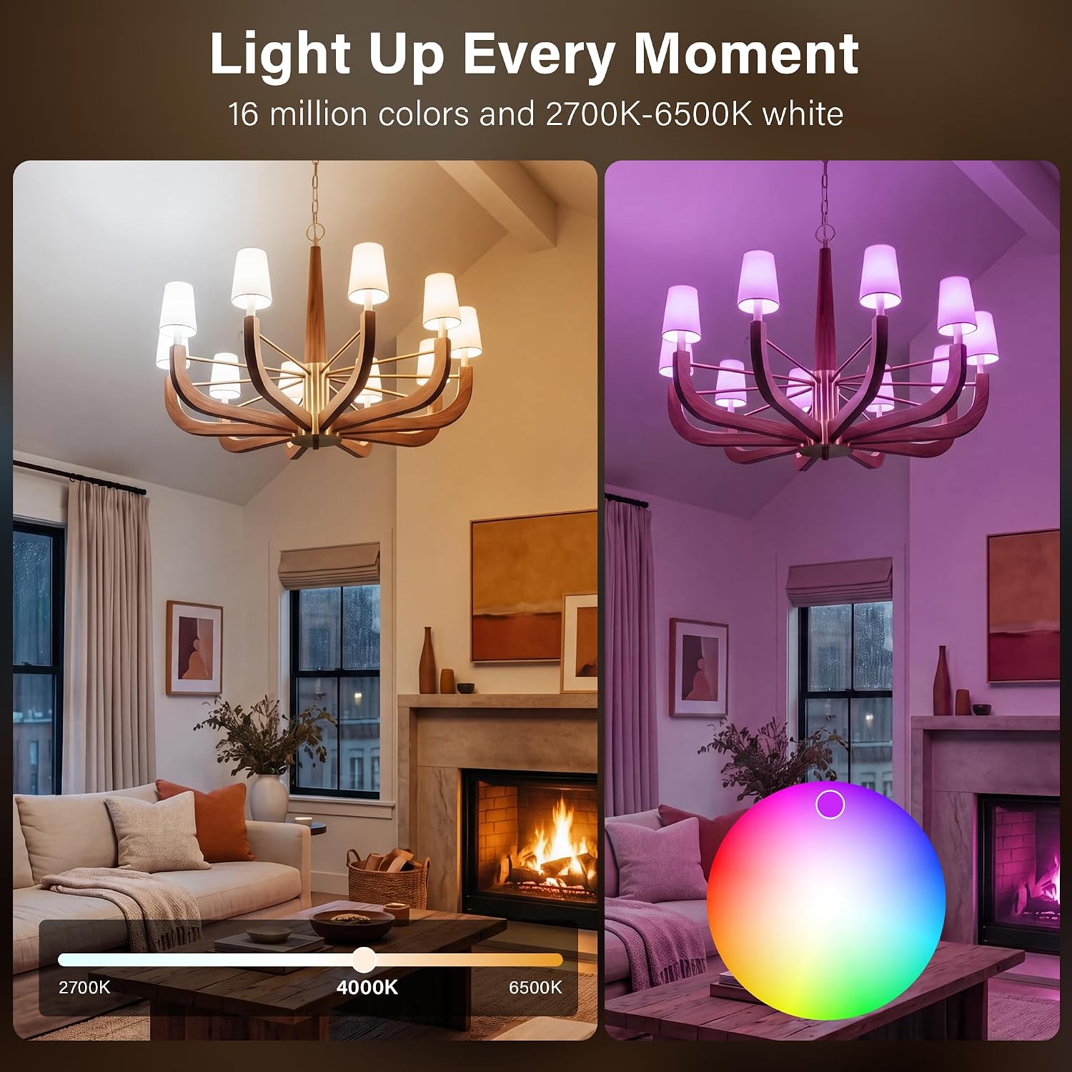 Thumbnail 1 de Avatar Controls E14 Smart Bulbs 2 Pack: Versatile, Dimmable RGB LEDs for Chandeliers and More