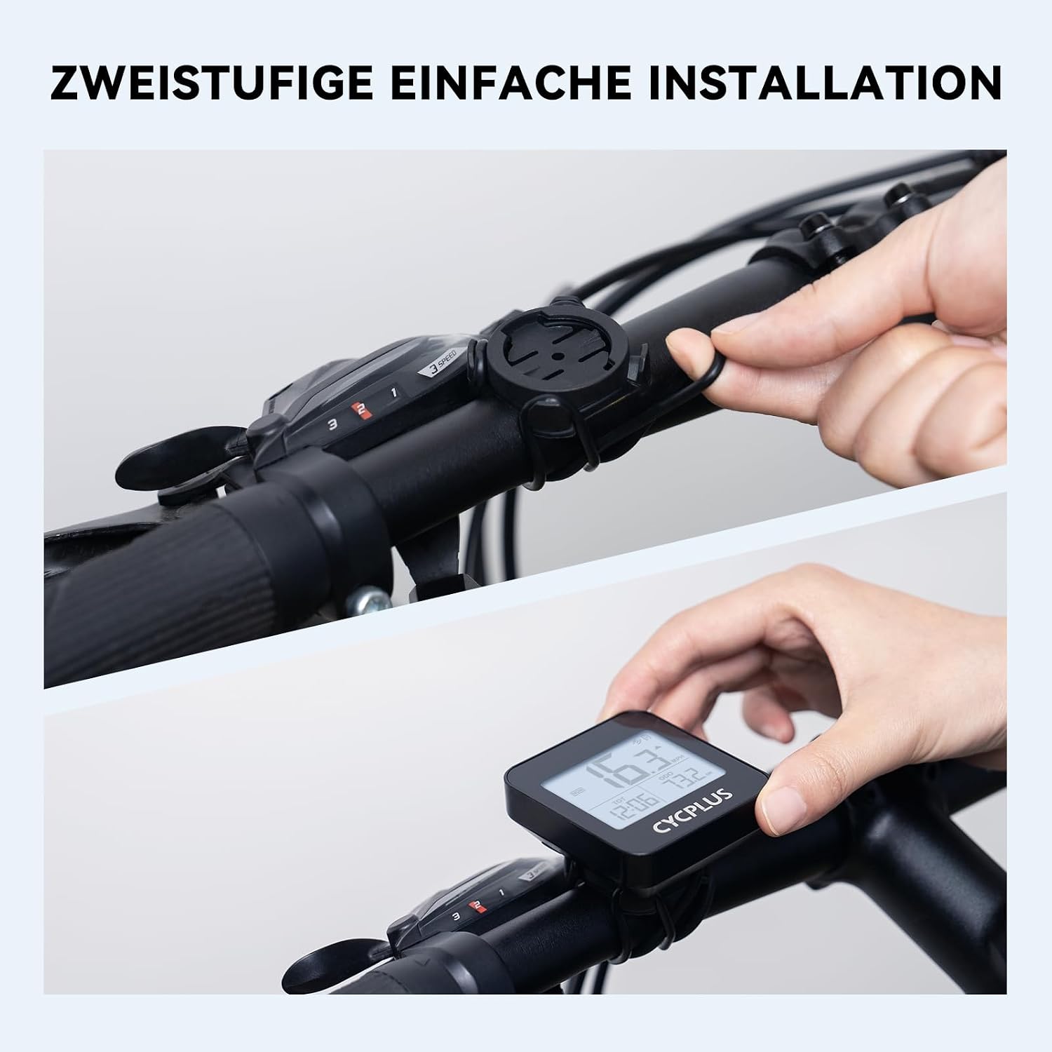 Detalle 2 de CYCPLUS GPS Fahrradcomputer G1 – Wasserdichter Radcomputer, GPS-Tachometer, IPX6, Drahtlos