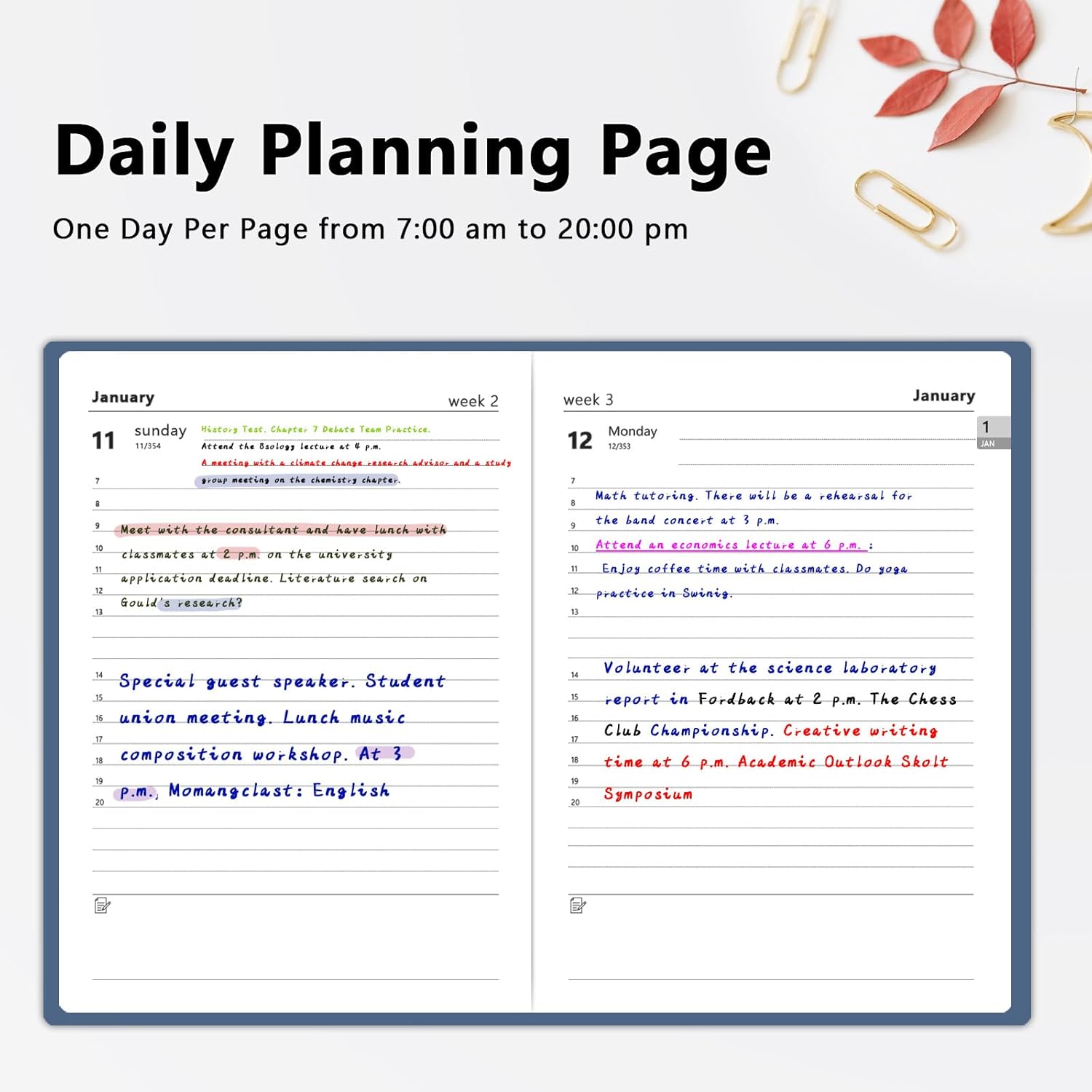 Thumbnail 2 de 2026 Diary A5 Page‑a‑Day Planner with Pen Holder 📔