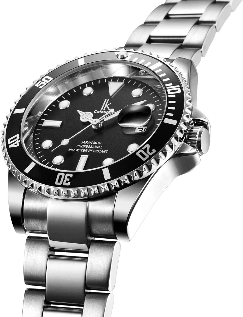 Thumbnail 2 de Alienwork IK Montre Homme et Femme – bracelet métal, cadran lisible et mouvement quartz japonais
