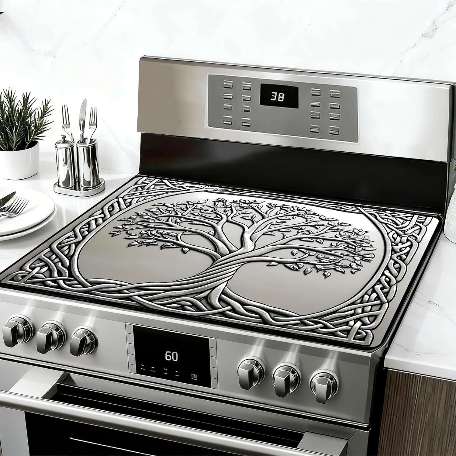 Thumbnail 6 de Seewan electric stove cover 28.5 x 20.5 inches