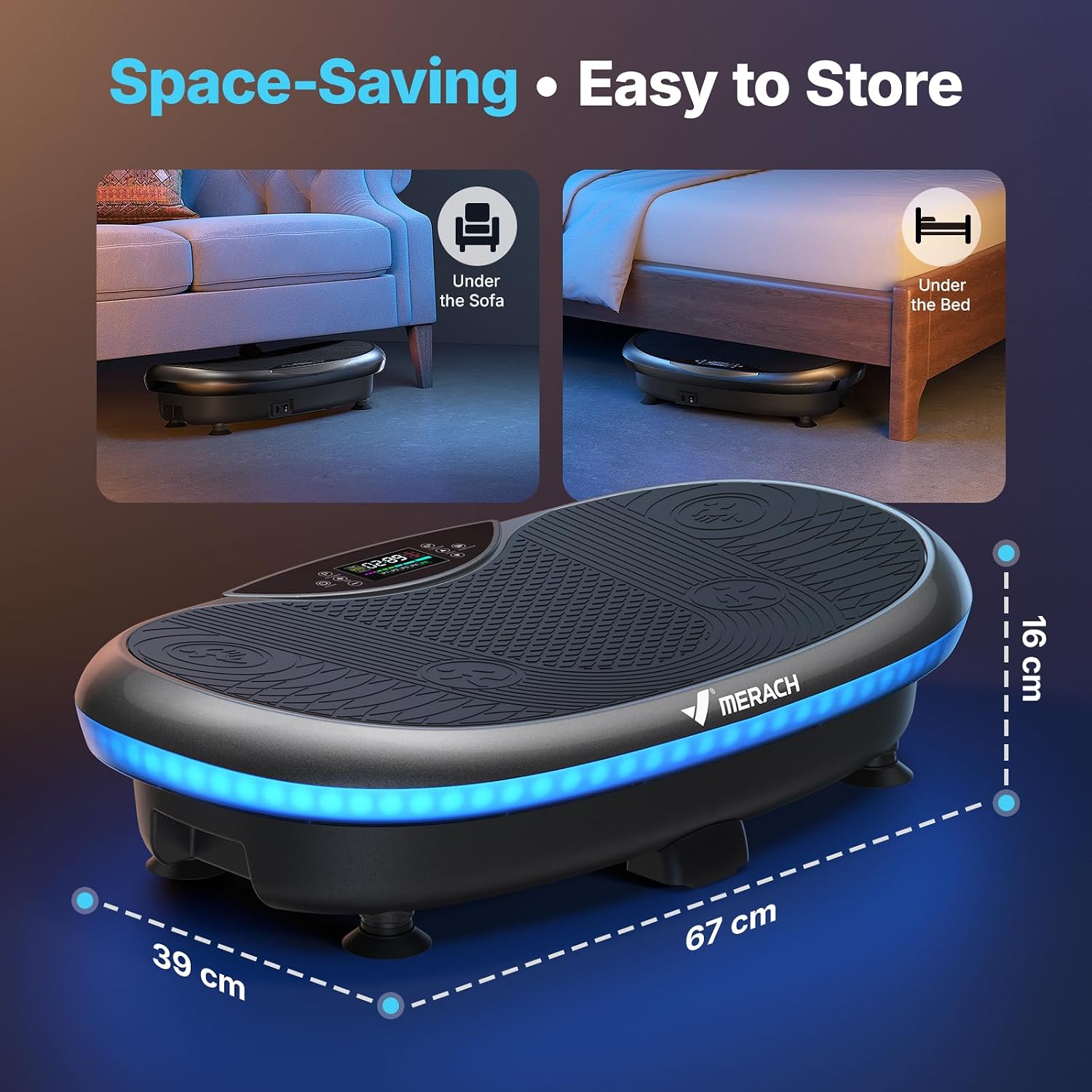 Thumbnail 6 de MERACH 4D Vibration Plate: Full‑Body Toning at Home