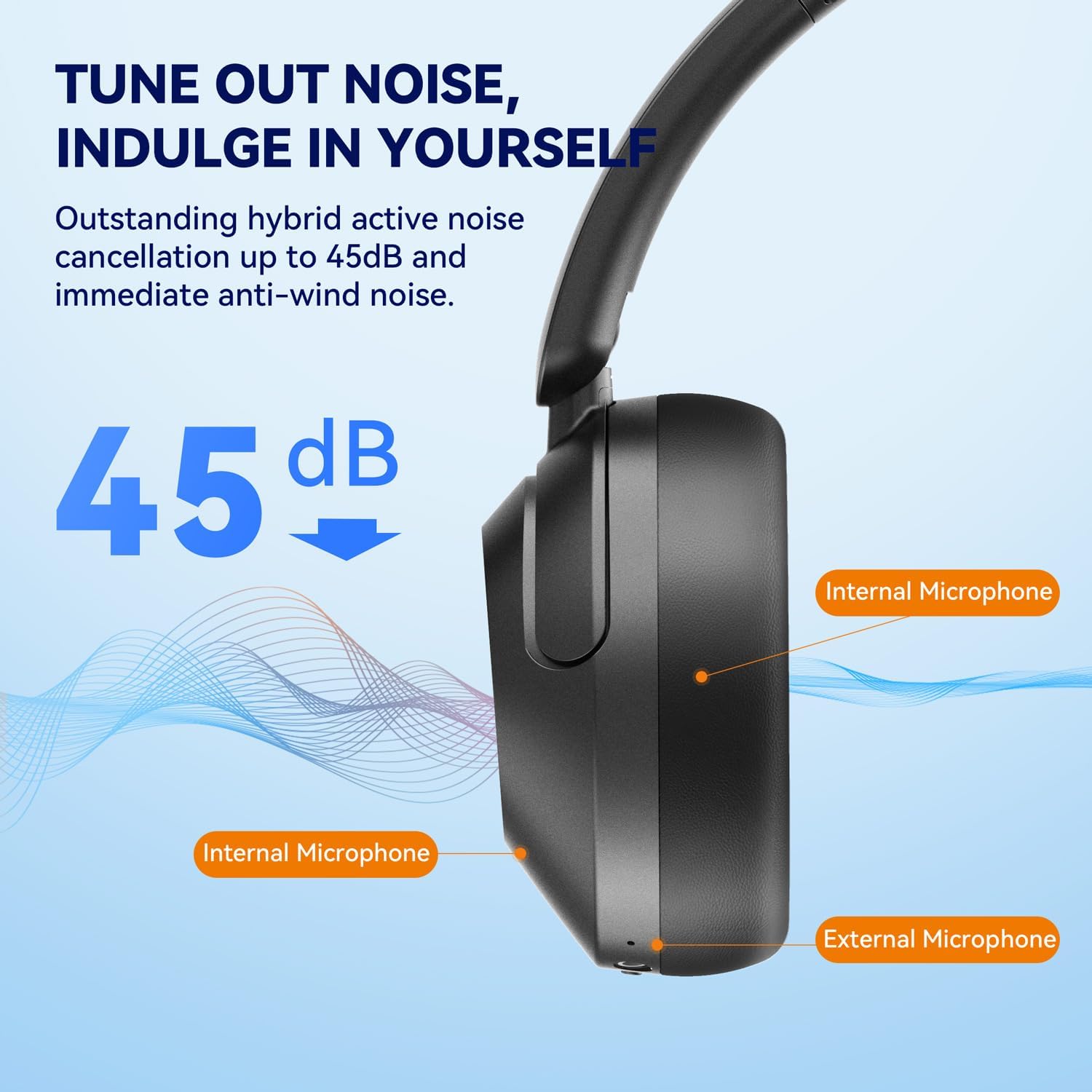 Thumbnail 1 de EarFun Wave Pro 80H Wireless Headphones