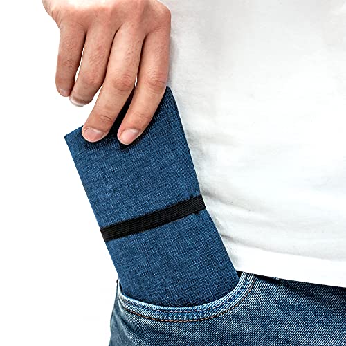 Thumbnail 3 de Leia Design Porta Tabacco Cartine e Filtri – Astuccio cucito a mano, blu Celeste