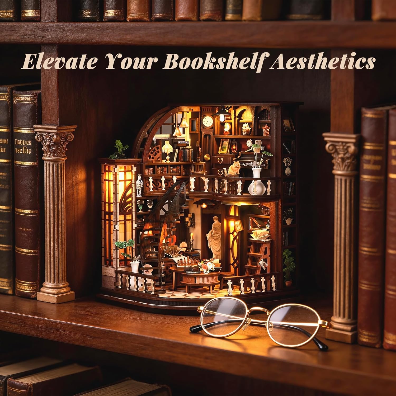 Thumbnail 1 de DolphinIsle Bacchus Bookstore Book Nook Kit for Adults