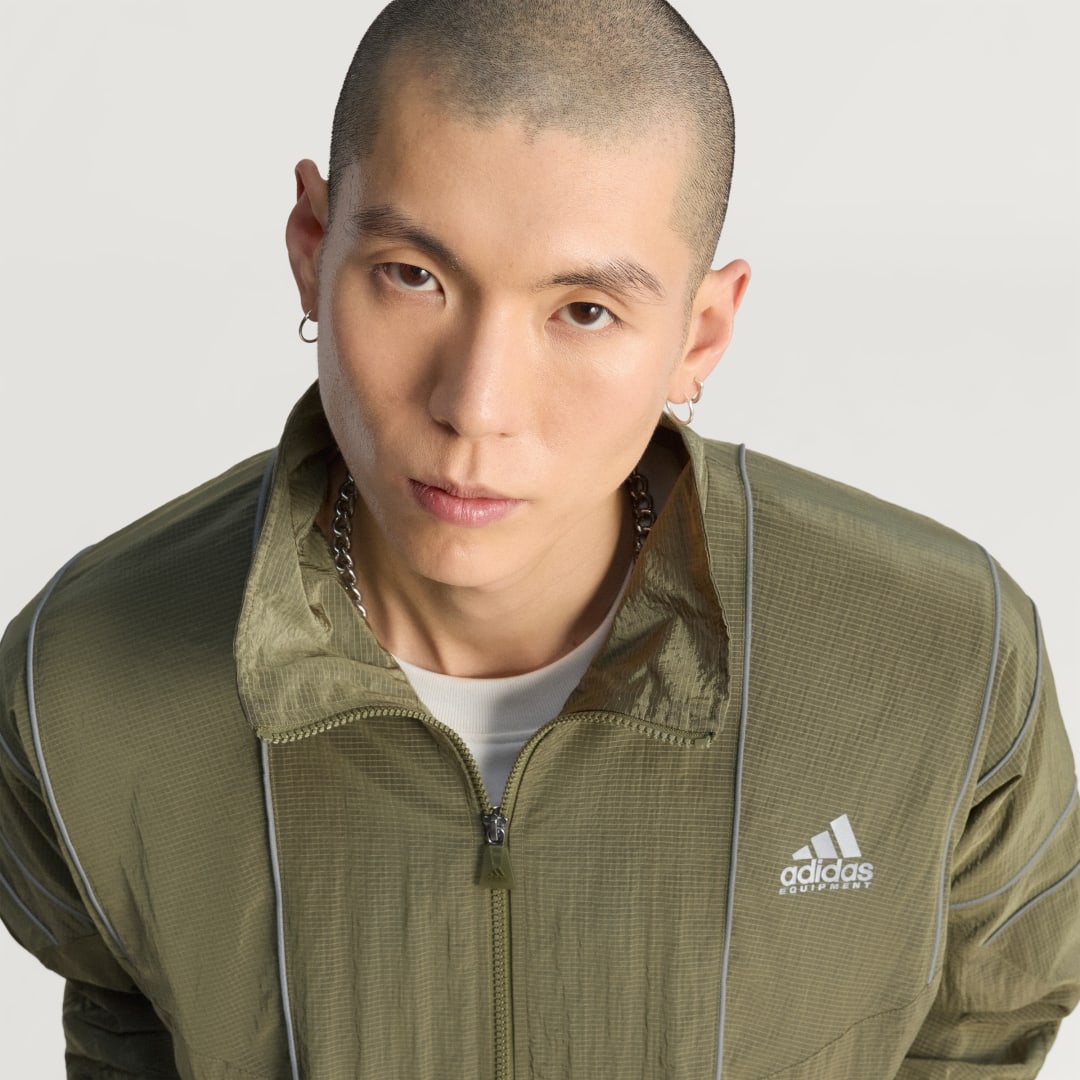 Detalle de Chaqueta deportiva adidas Equipment – Verde
