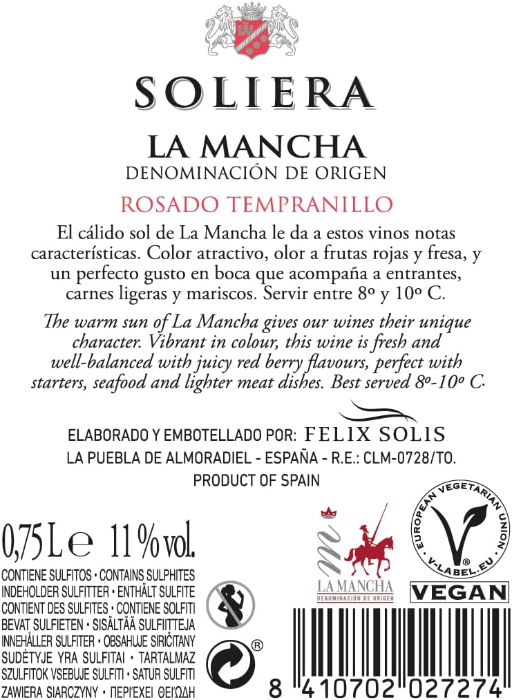 Detalle 1 de Soliera Rosado - 6 botellas de frescura 🍷 4500ml