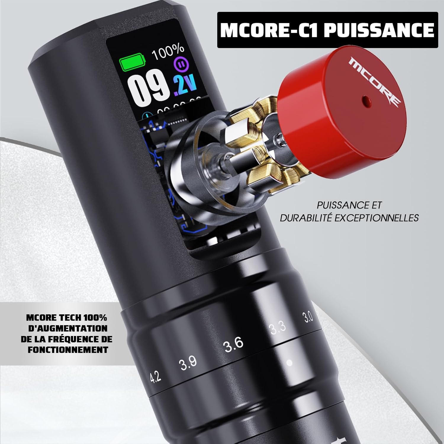 Thumbnail 2 de Mast Fold2 Pro Kit: Machine à Tatouer Sans Fil Rotative Professionnelle