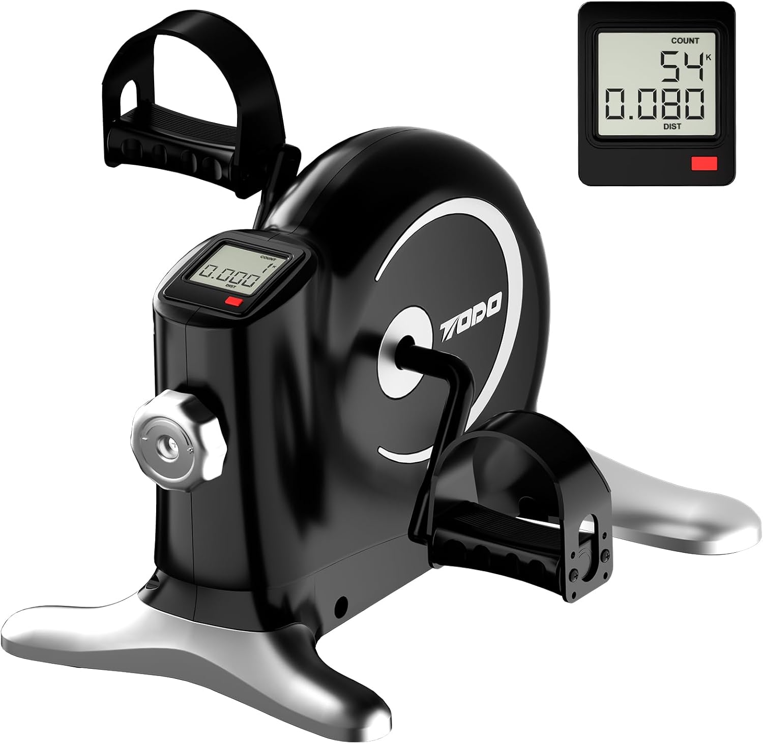Detalle de TODO Mini Exercise Bike Pedal Exerciser with LCD Monitor and Adjustable Resistance
