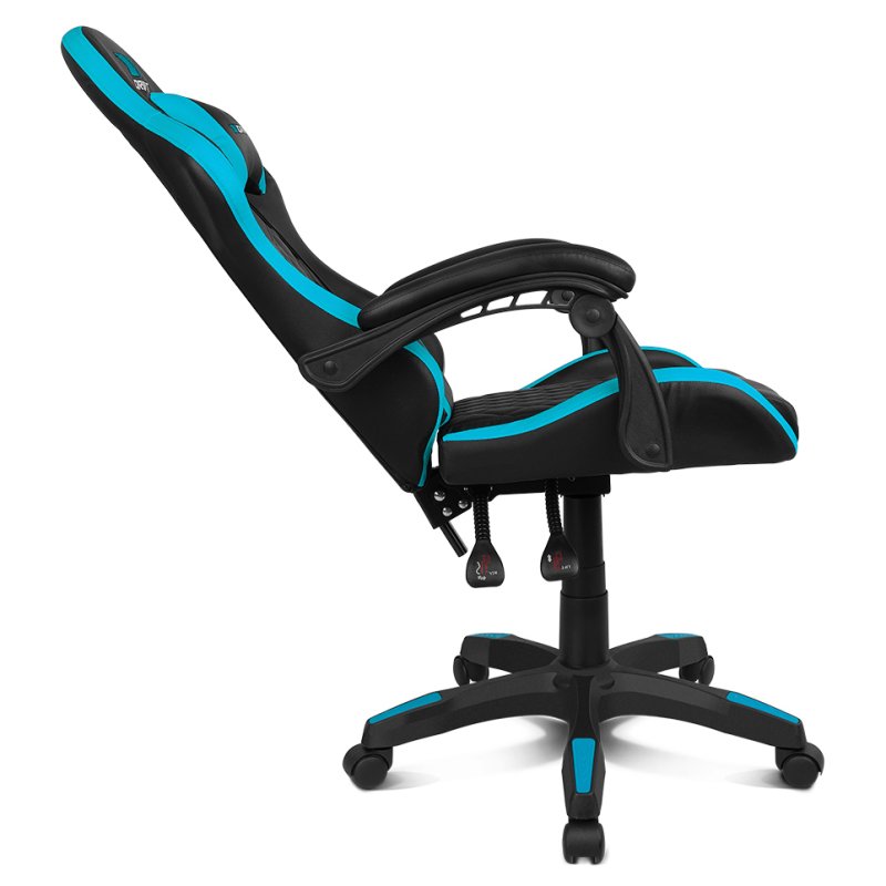 Detalle 2 de Drift DR35: Silla Gaming negra/azul compacta y ergonómica para largas sesiones