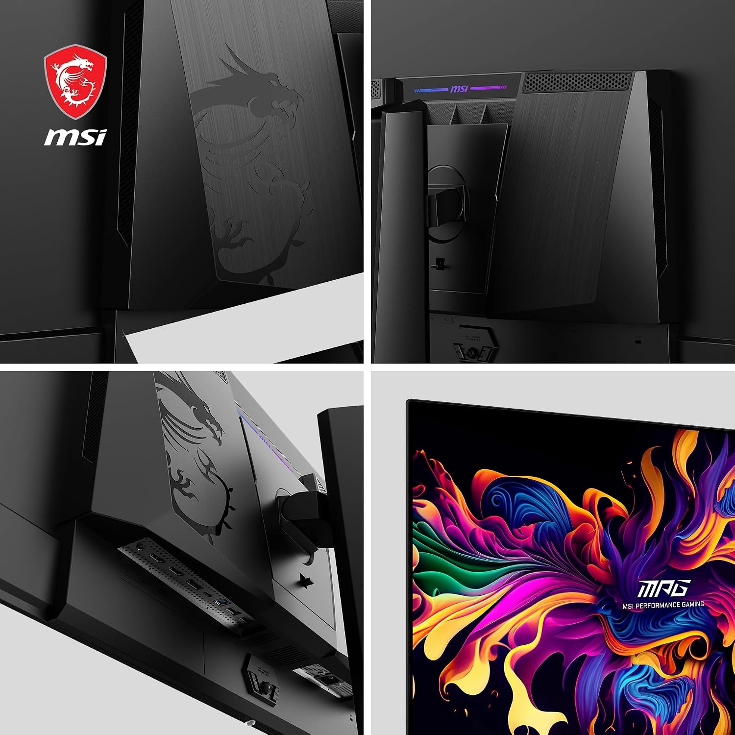 Detalle de MSI MPG 271QRX QD-OLED 26,5" WQHD (360 Hz) écran gaming avec KVM et USB-C 90 W