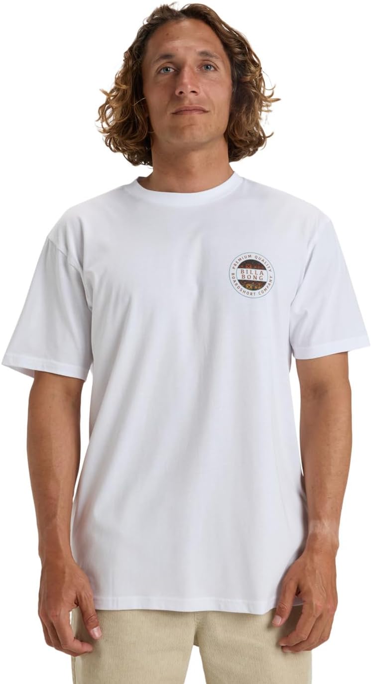 Detalle de Billabong Rotor SS T-Shirt Homme – Lot de 1 : simplicité décontractée et confort à l’usage