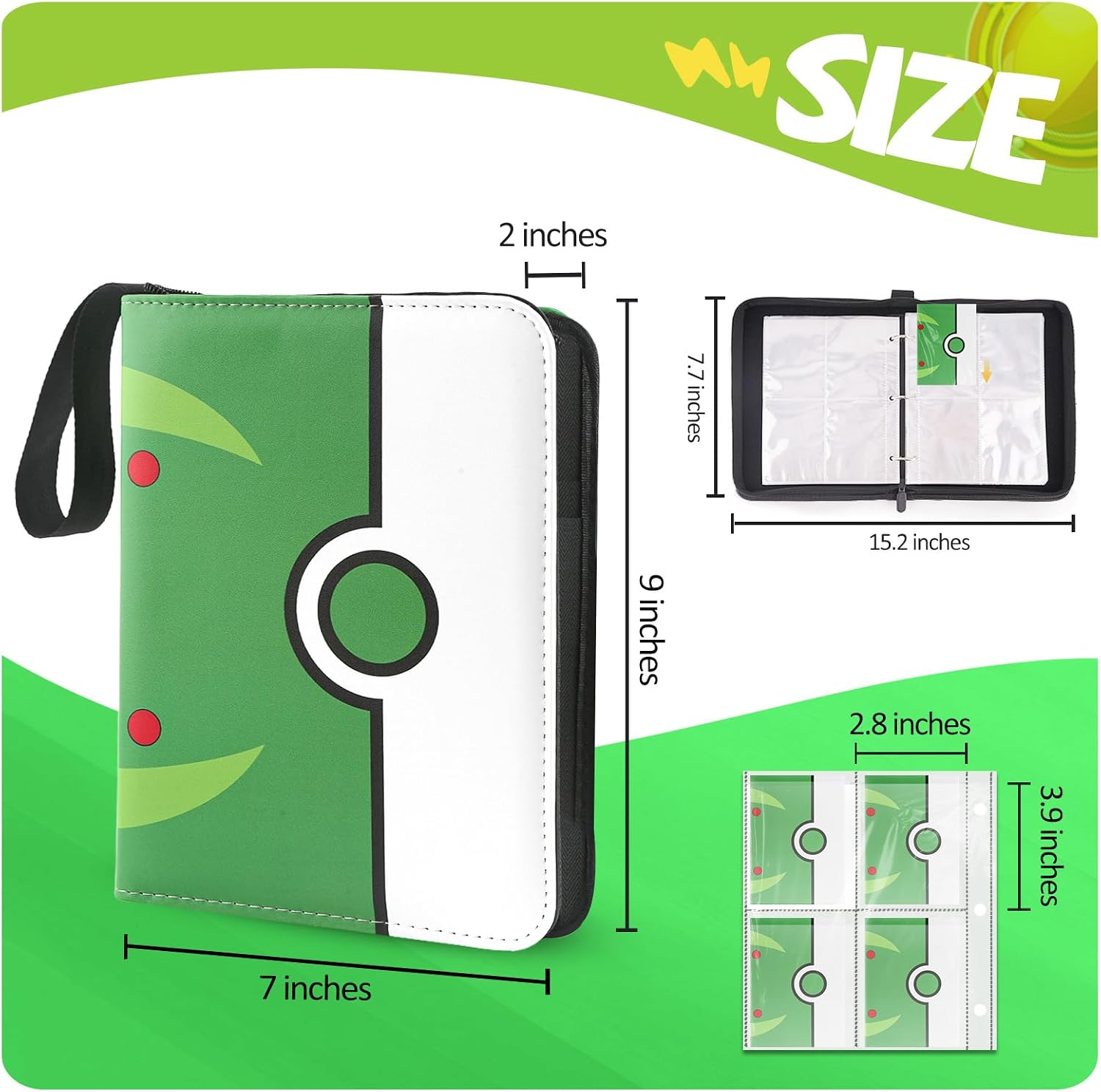Detalle 2 de Trading Card Binder with 400-Pocket Capacity