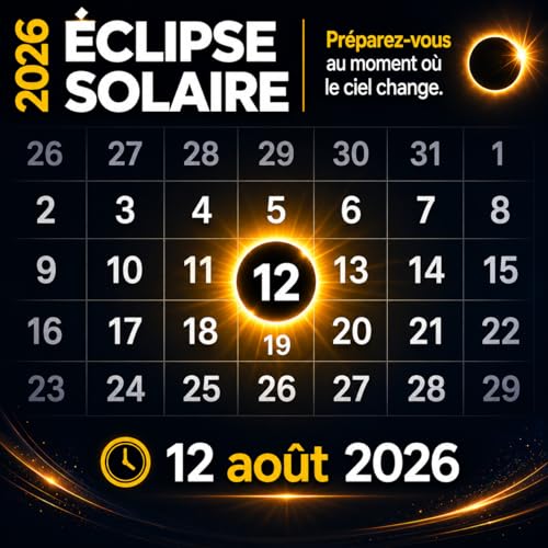 Detalle 2 de Lunettes Eclipse Solaire 2026 – Lot premium 20 paires avec 2 filtres pour smartphone, CE ISO 12312-2