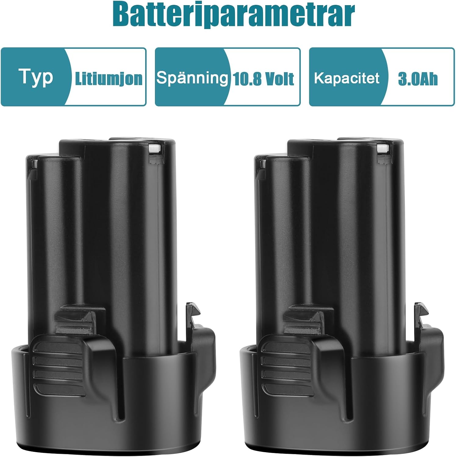 Thumbnail 1 de REACELL BL1013 ersättningsbatterier för Makita 10,8 V, 3 000 mAh, 2-pack