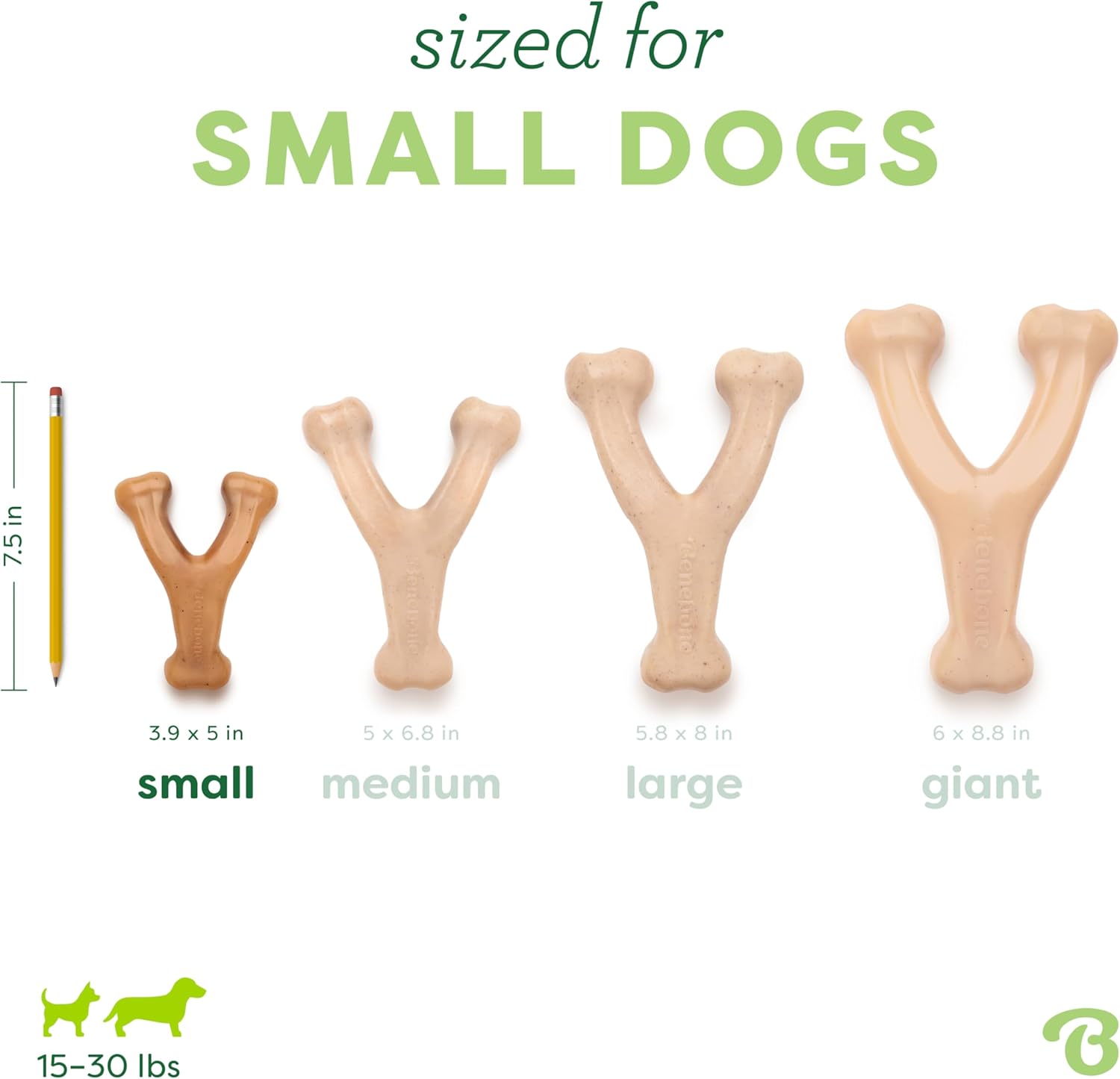 Thumbnail 3 de Benebone Wishbone Petit au poulet – jouet à mâcher durable pour chiens mâcheurs compulsifs