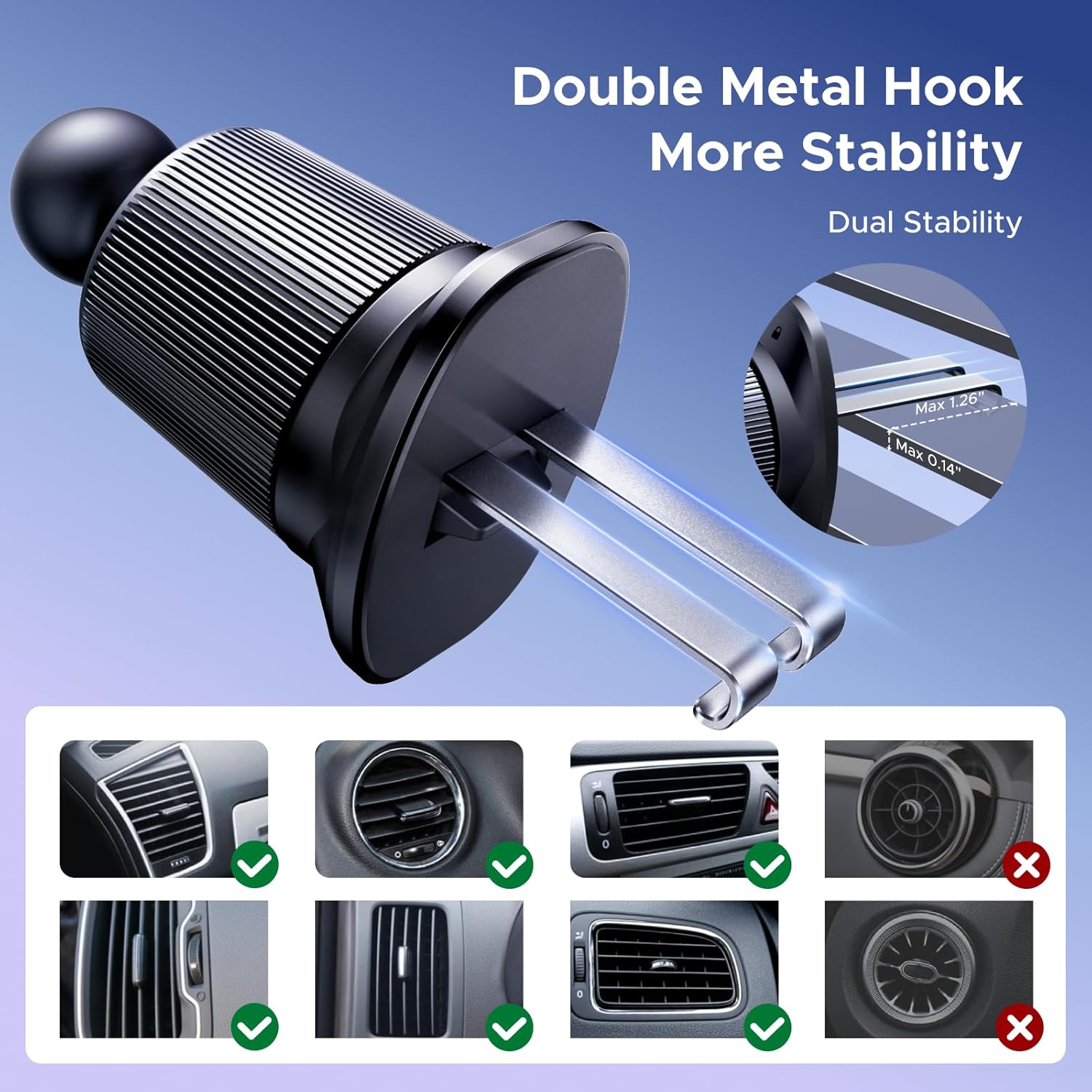 Thumbnail 4 de UGREEN Magsafe Car Mount 20N magnetic hold