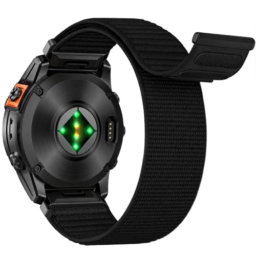 Detalle de Gugobit 26mm Nylonarmband für Garmin Fenix 8 (51mm) und verwandte Modelle