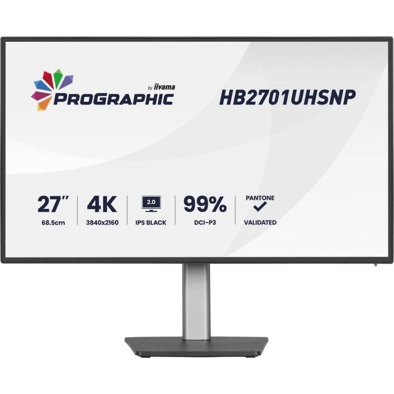 Detalle de Monitor iiyama ProLite HB2701UHSNP-B1 de 27" 4K IPS Black con KVM