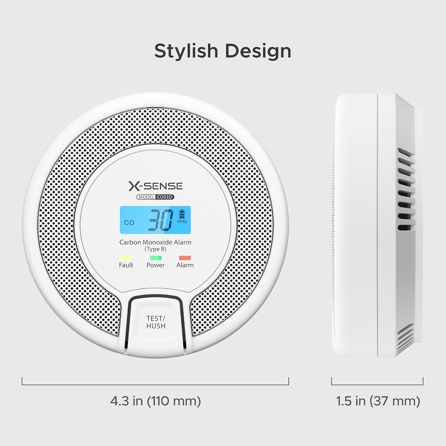 Detalle 1 de X-Sense CO Alarm Detector CO03D