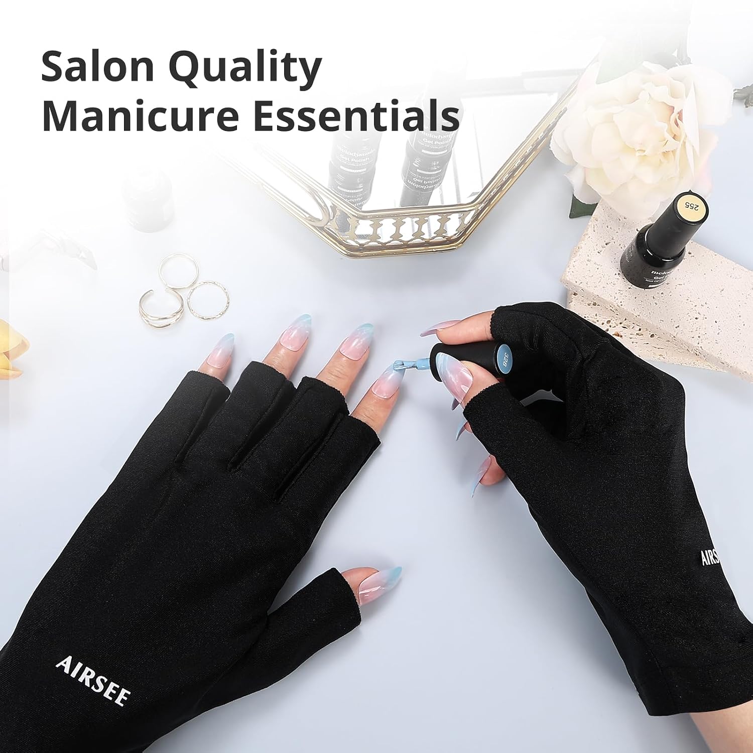 Detalle 2 de AIRSEE UV Gloves for Nail Lamp UPF50+