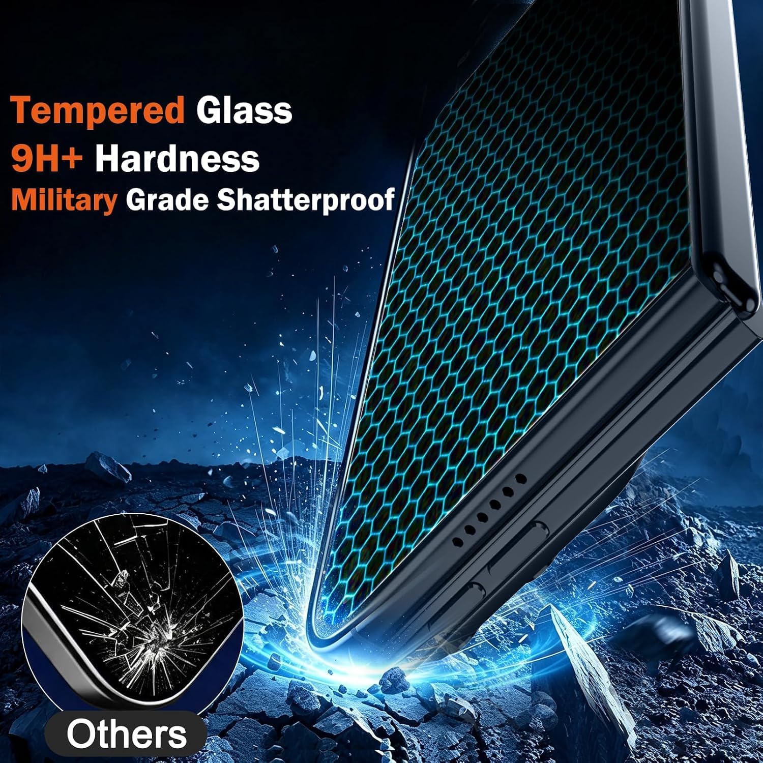 Thumbnail 2 de Ferilinso for iPhone Duo 7.6 inch Screen Protector Set, 9H+ Back Glass