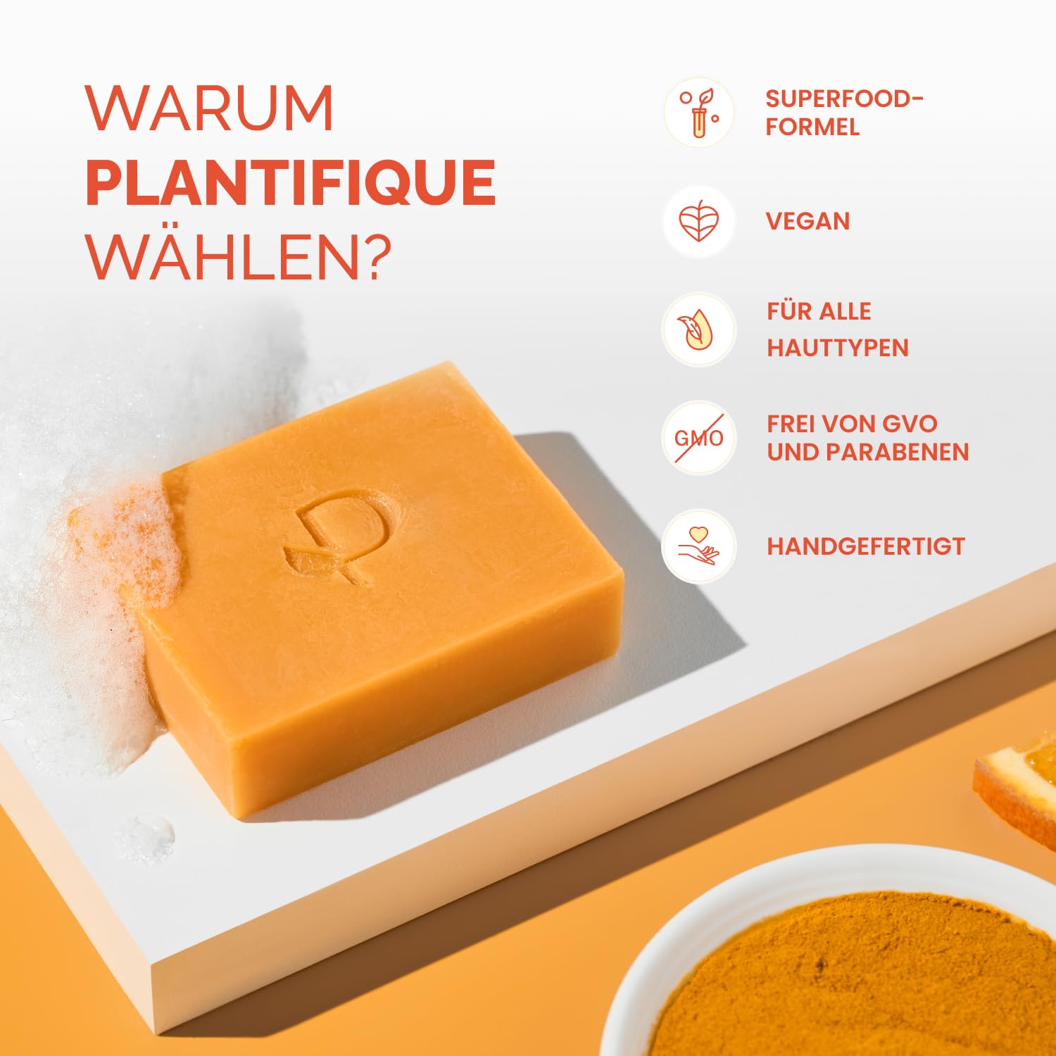 Thumbnail 6 de PLANTIFIQUE Turmeric Seife 320 g für Gesicht