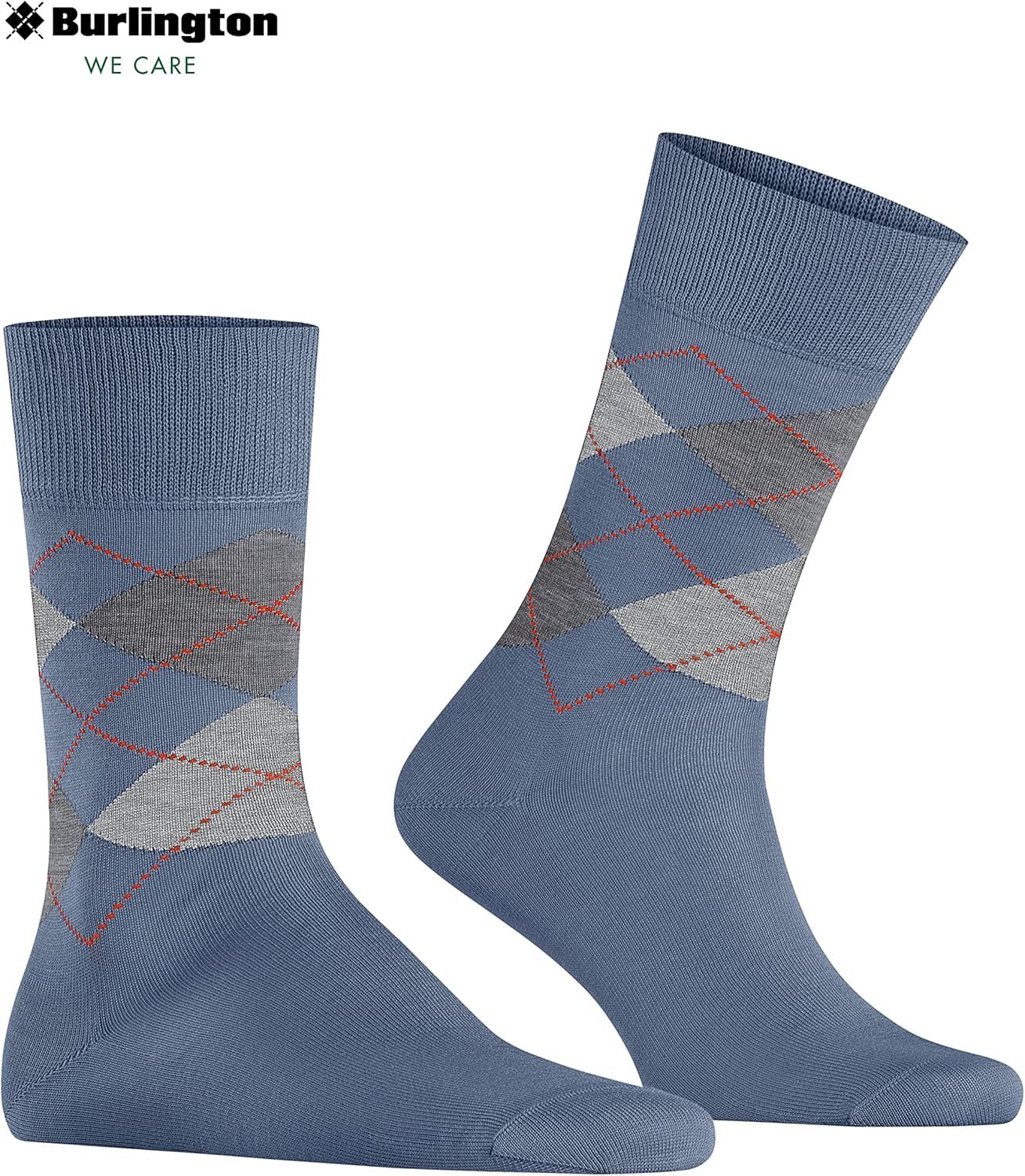 Thumbnail 2 de Burlington Homme Manchester – Chaussettes respirantes en coton biologique, motif fantaisie