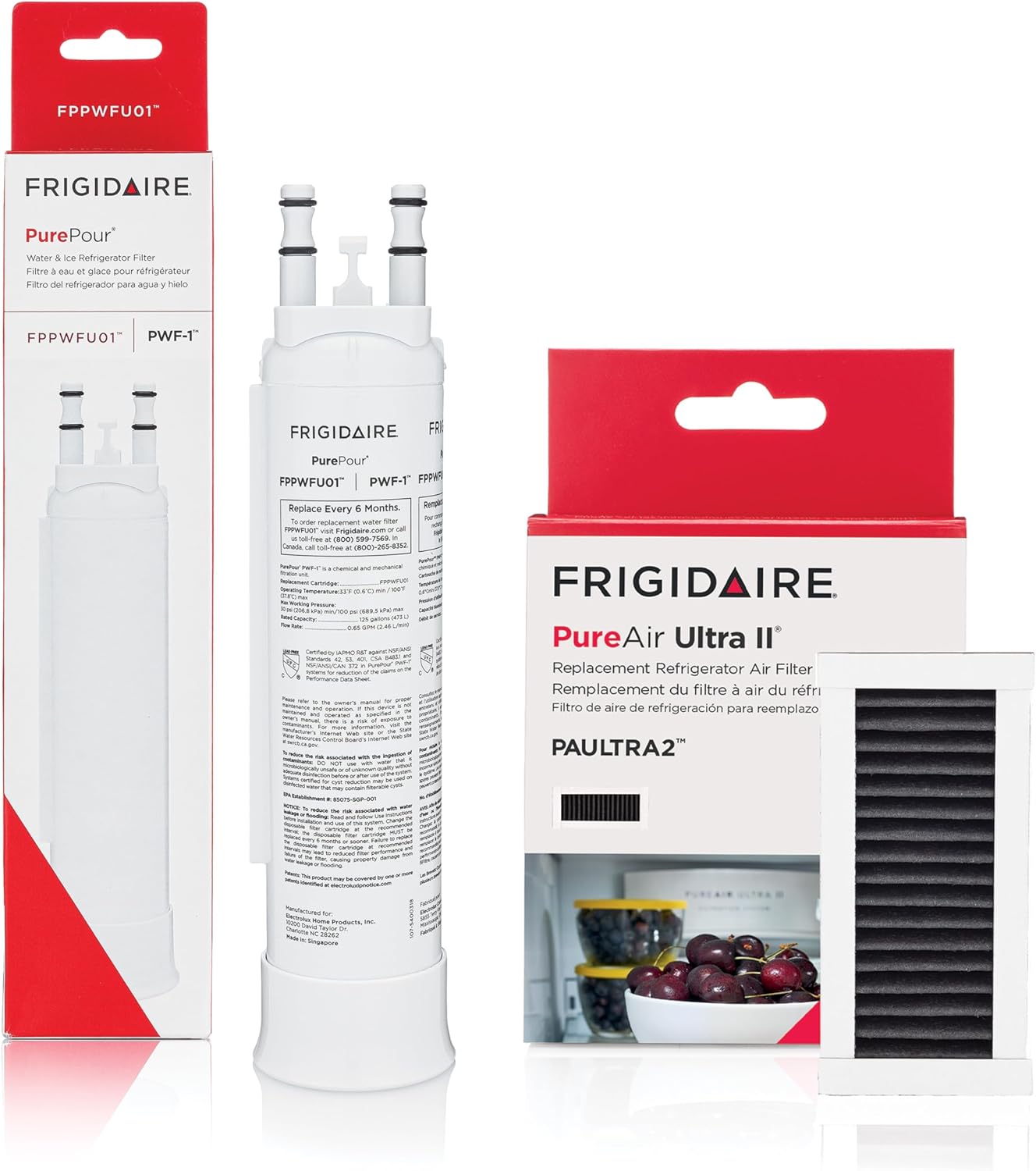 Frigidaire PurePour PWF-1 & PureAir Ultra II Water & Air Filter Combo Kit