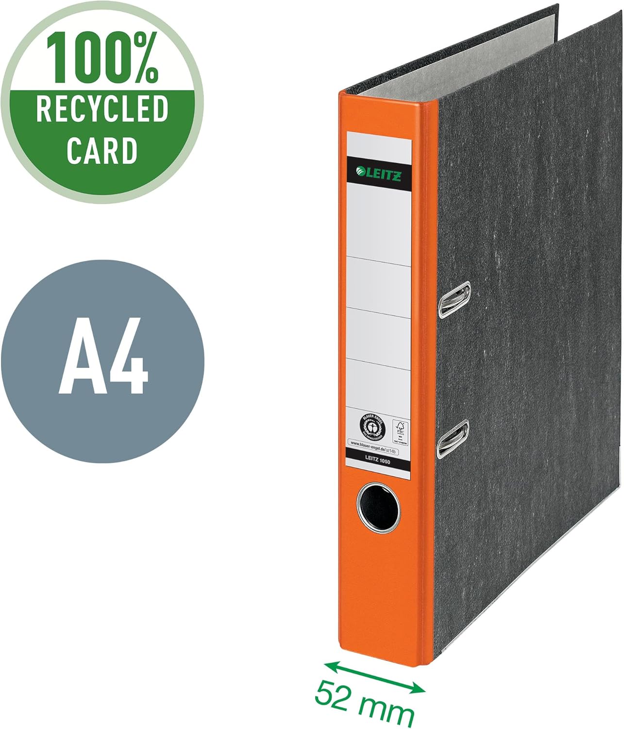 Thumbnail 1 de Leitz Qualitäts-Ordner 20er Pack – Original, DIN A4, 5 cm, orange