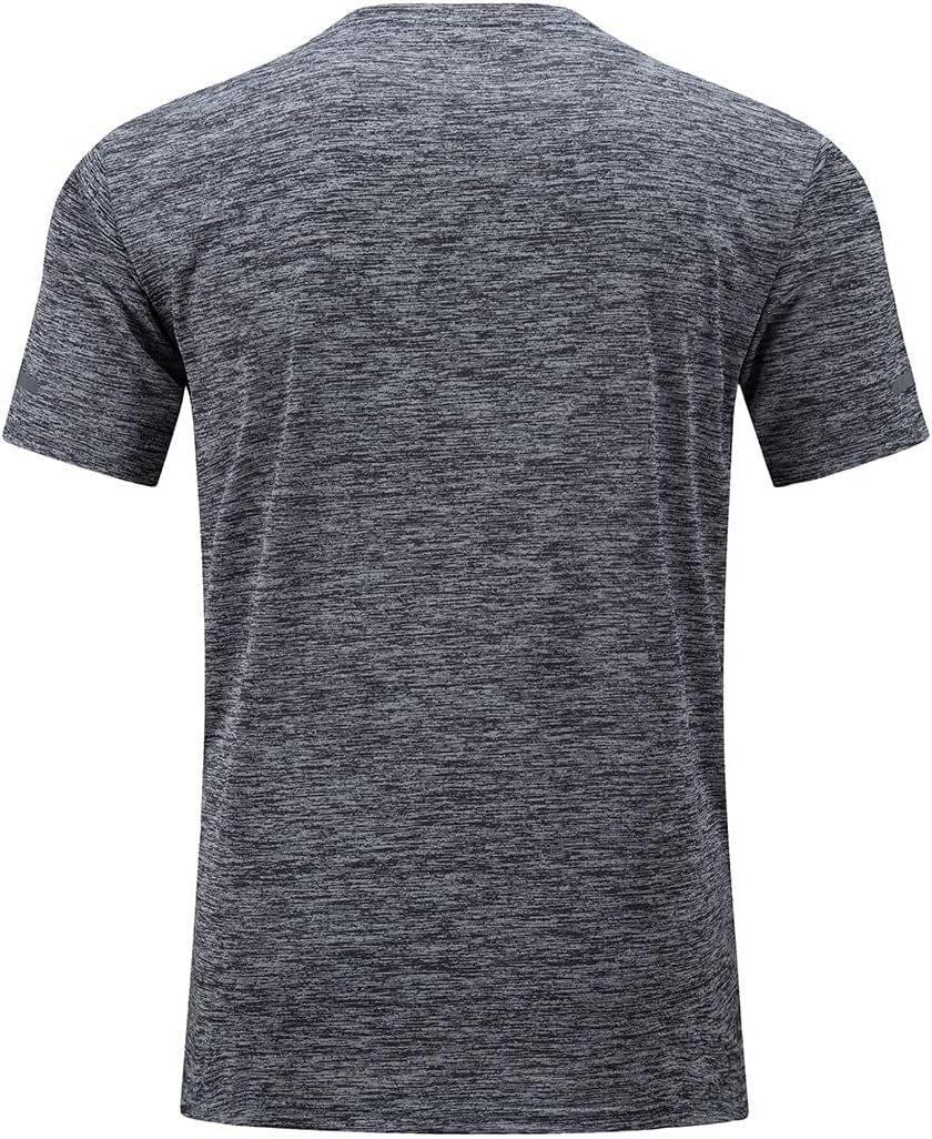 Thumbnail 1 de KEFITEVD Herren Funktionsshirt (Kurzarm) – schnelltrocknend, atmungsaktiv mit reflektierenden Streifen